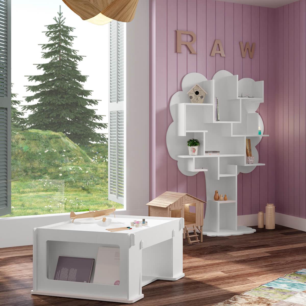 Caisson table de jeu THEO Mathy by Bols blanc