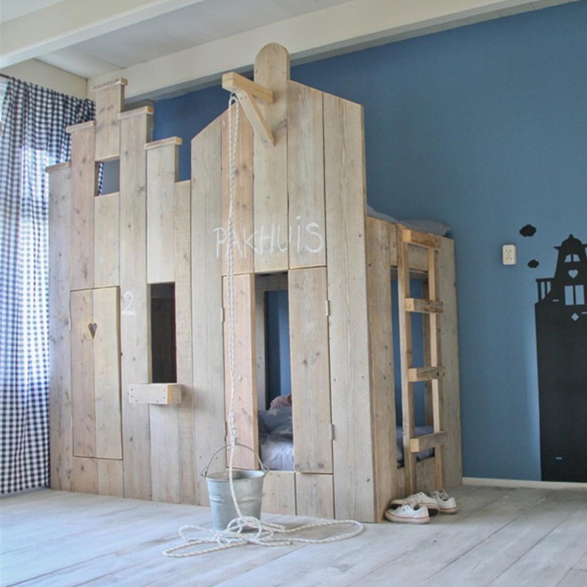 CANAL by DUTCHWOOD Lit Cabane naturel superposés