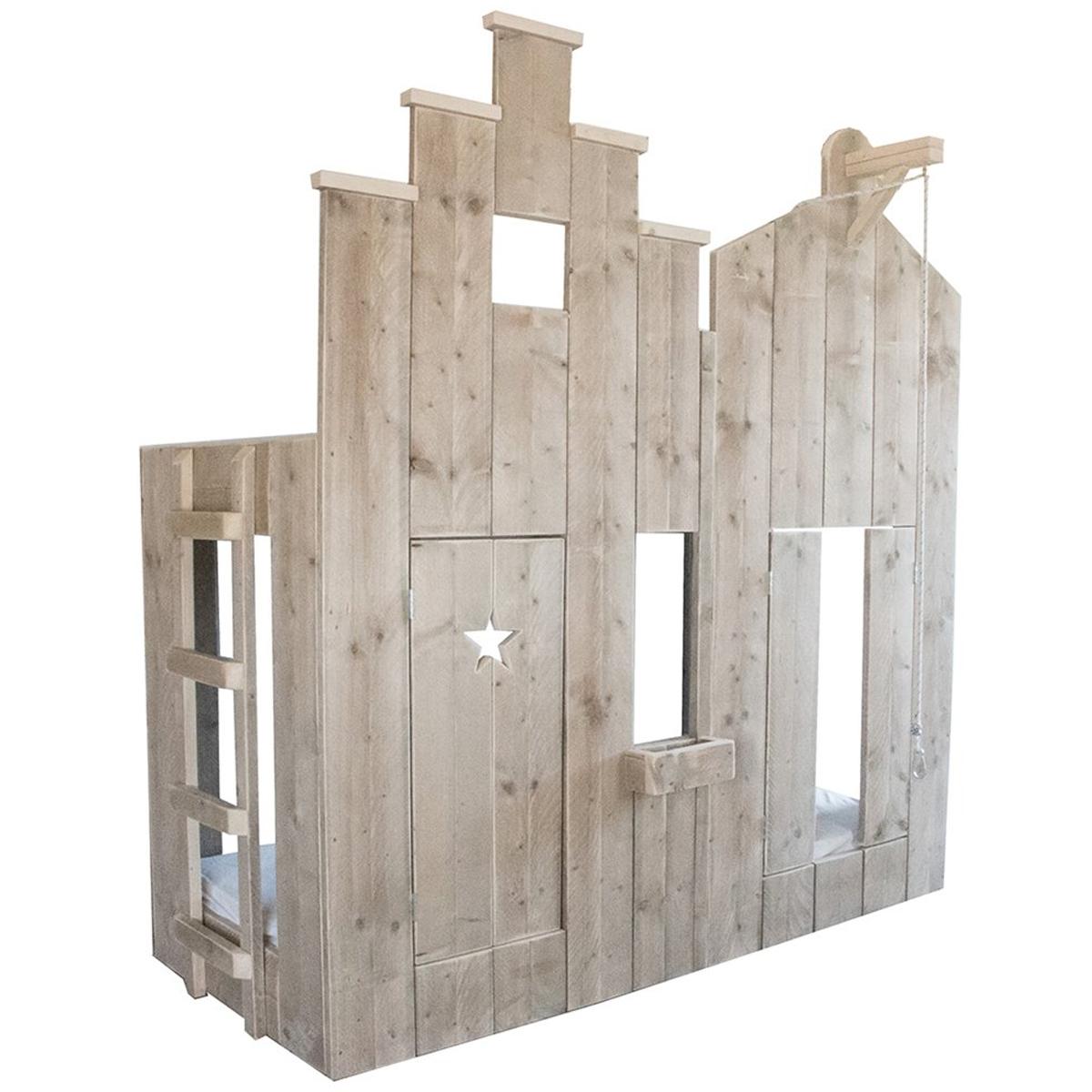 CANAL by DUTCHWOOD Lit Cabane naturel superposés