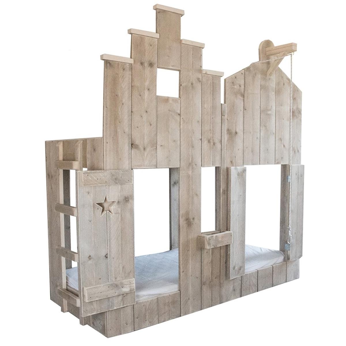 CANAL by DUTCHWOOD Lit Cabane naturel superposés