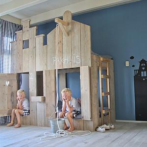 CANAL by DUTCHWOOD Lit Cabane naturel superposés