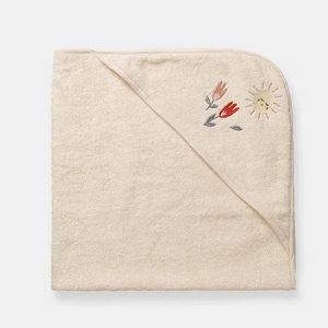 Cape de bain 85x85cm PETAL embroidered Terry Dear April harmony