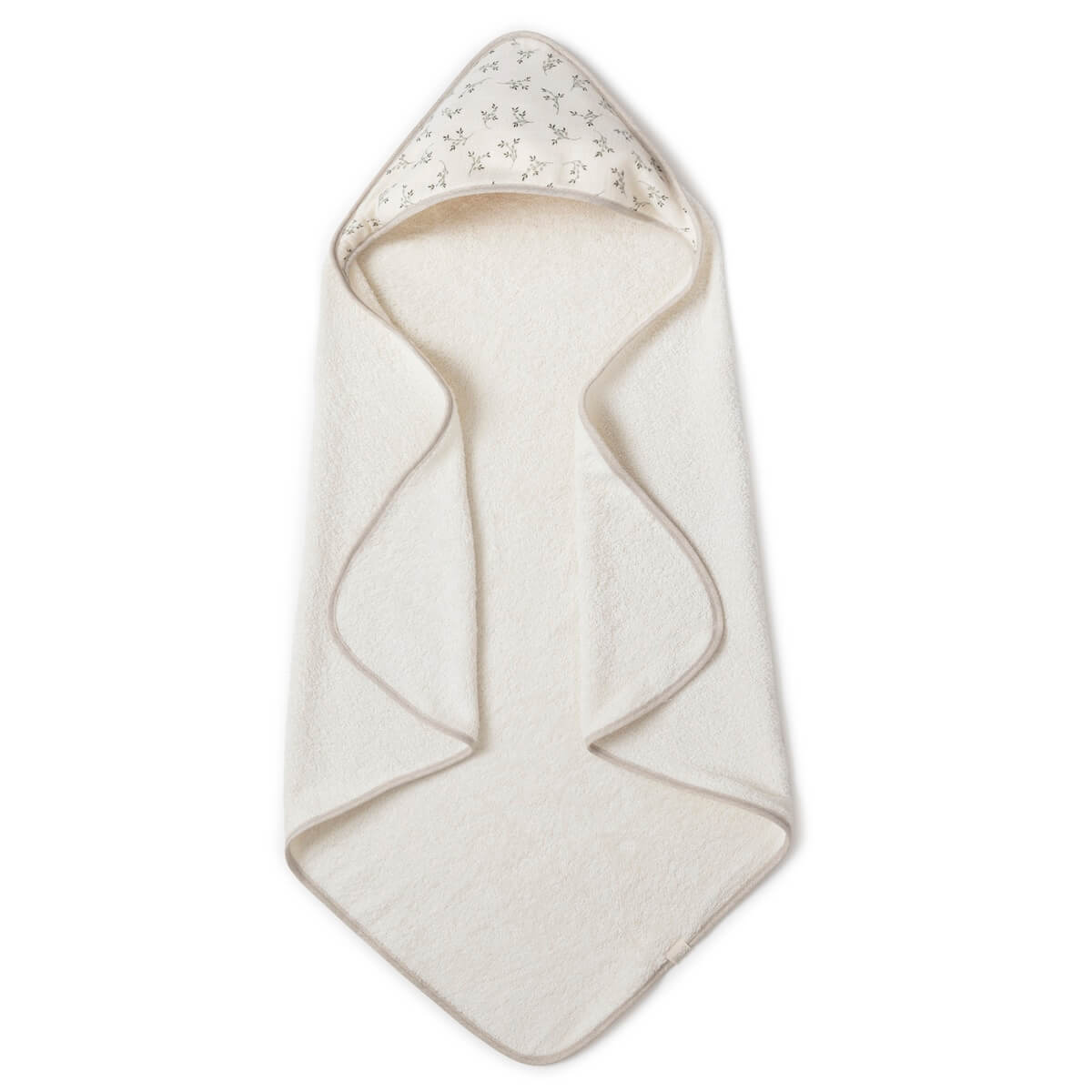 Cape de bain Babyshower olive bloom
