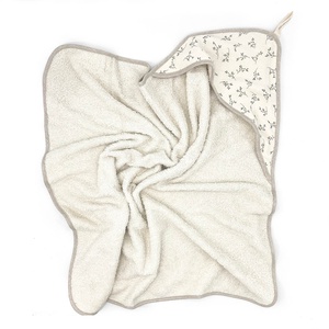 Cape de bain Babyshower olive bloom