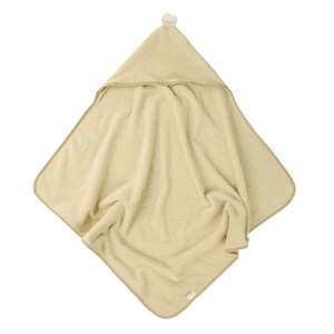 Cape de bain bébé 73x73cm SO CUTE Nobodinoz green tea