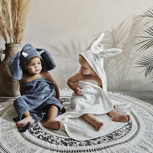 Cape de bain Elodie Vanilla White Bunny