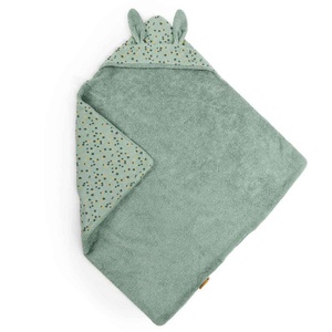 Cape de bain TROIS PETITS LAPINS Moulin Roty sauge