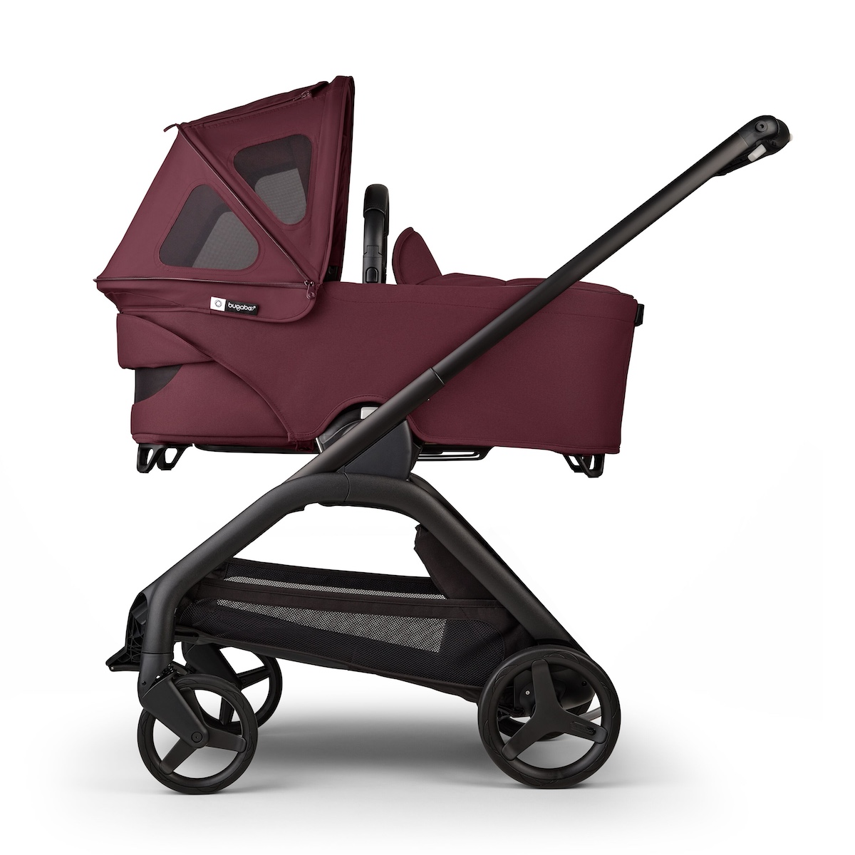Capote à fenêtres Bugaboo Dragonfly rouge cerise