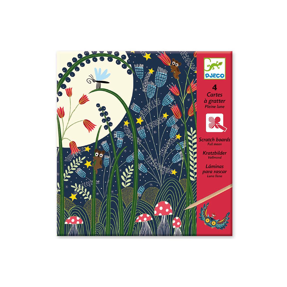 Cartes à gratter 7-13Y PLEINE LUNE Djeco 