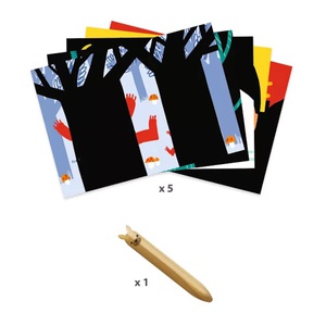 Cartes à gratter Animaux à découvrir Djeco