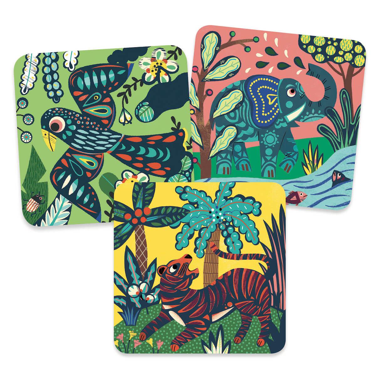 Cartes à gratter Grosses bêtes LES PETITS CADEAUX Djeco