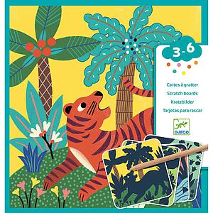 Cartes à gratter Grosses bêtes LES PETITS CADEAUX Djeco