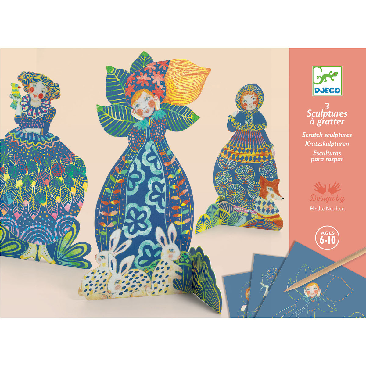 Cartes à gratter Jolies robes LES PETITS CADEAUX Djeco