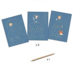 Cartes à gratter Jolies robes LES PETITS CADEAUX Djeco