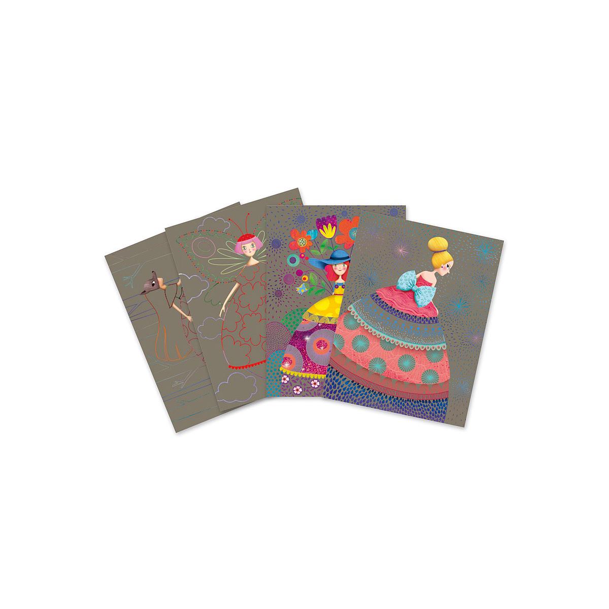 Cartes à gratter LE BAL DES COQUETTES Djeco