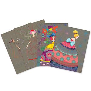 Cartes à gratter LE BAL DES COQUETTES Djeco