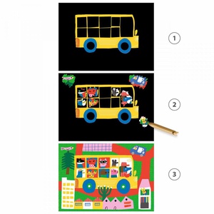 Cartes à gratter Véhicules à découvrir Djeco