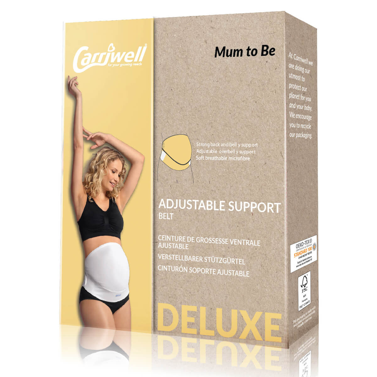 Ceinture Ventrale Maternite Ajustable LXL Carriwell Honey