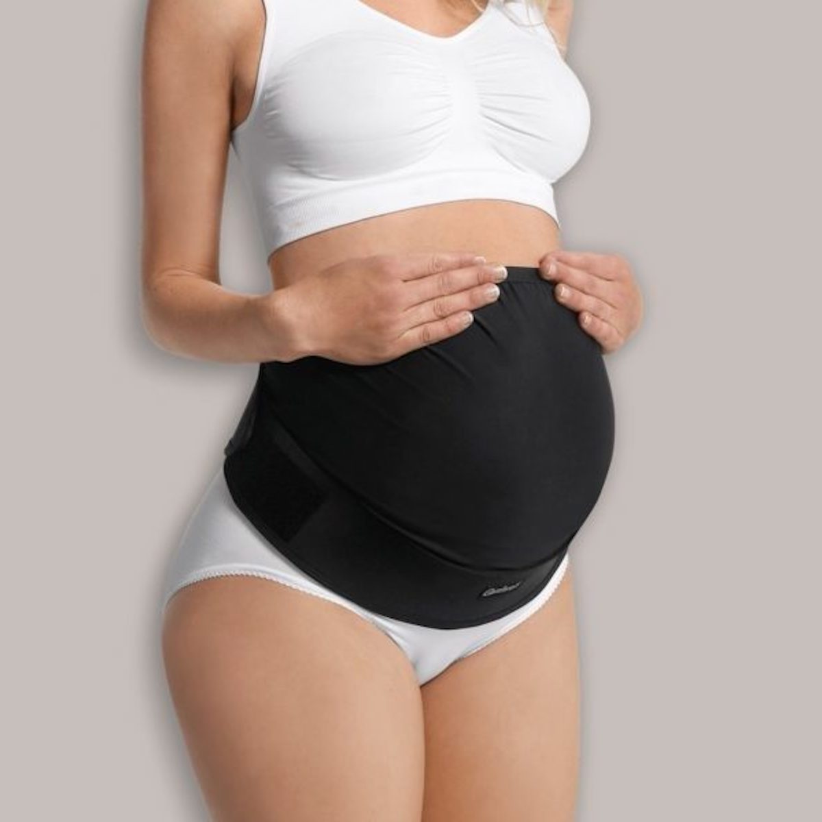 Ceinture Ventrale Maternite Ajustable S/M Carriwell Noir