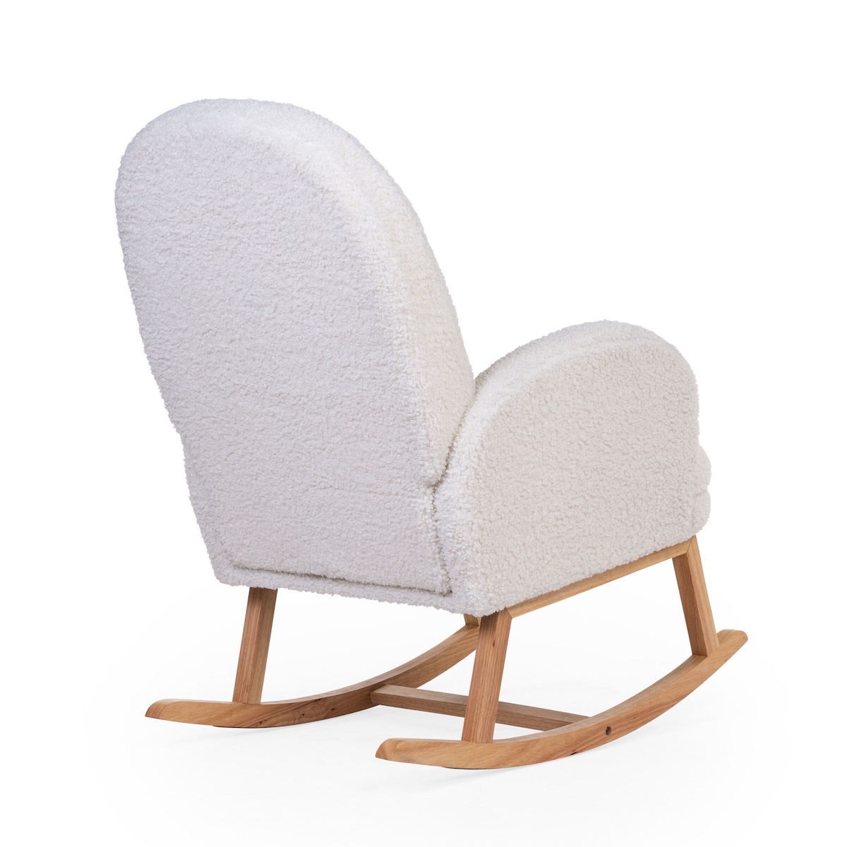 Chaise à bascule enfant Childhome Teddy Blanco