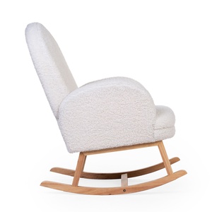 Chaise à bascule enfant Childhome Teddy Blanco