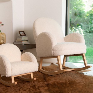 Chaise à bascule enfant Childhome Teddy Blanco