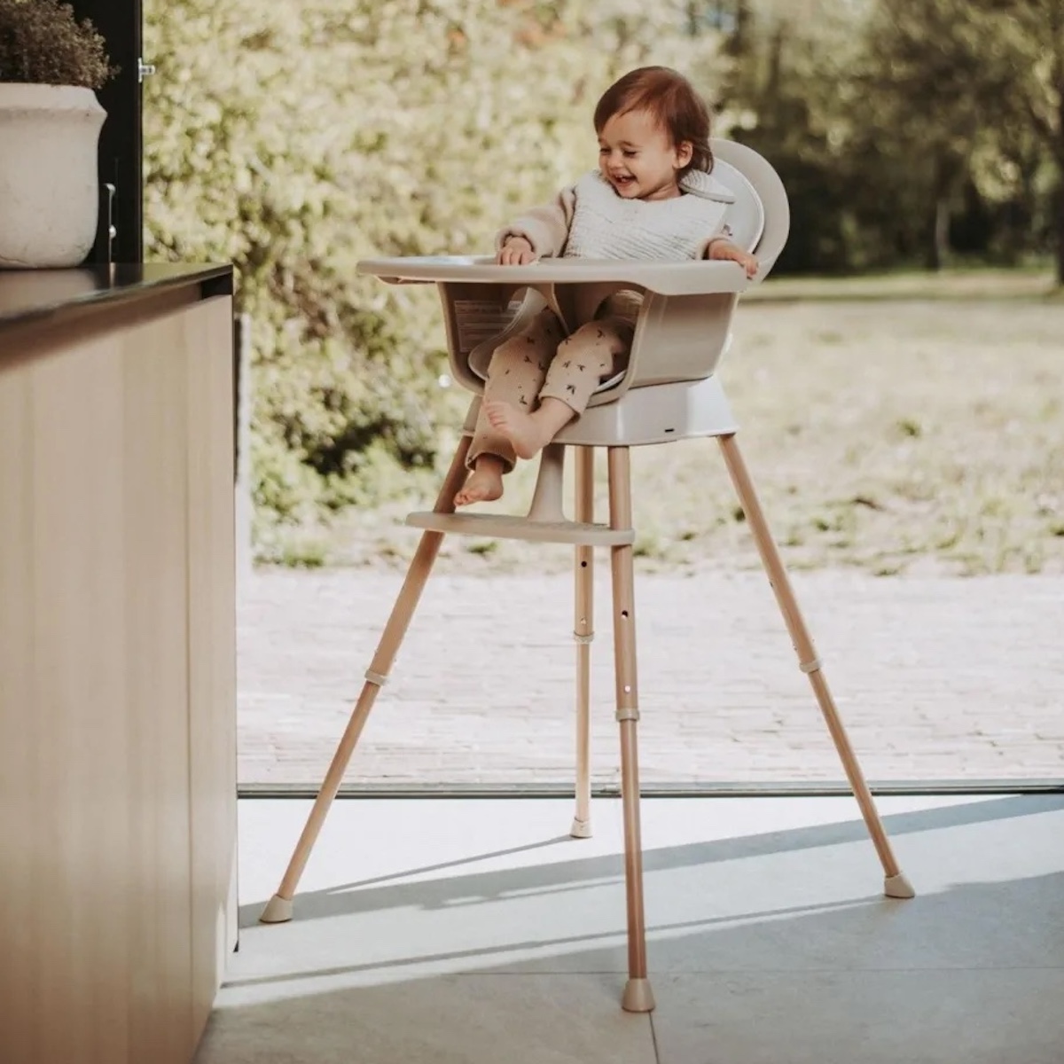 Chaise bébé evolutive ULTIMO 3 LUXE Quax argile naturel