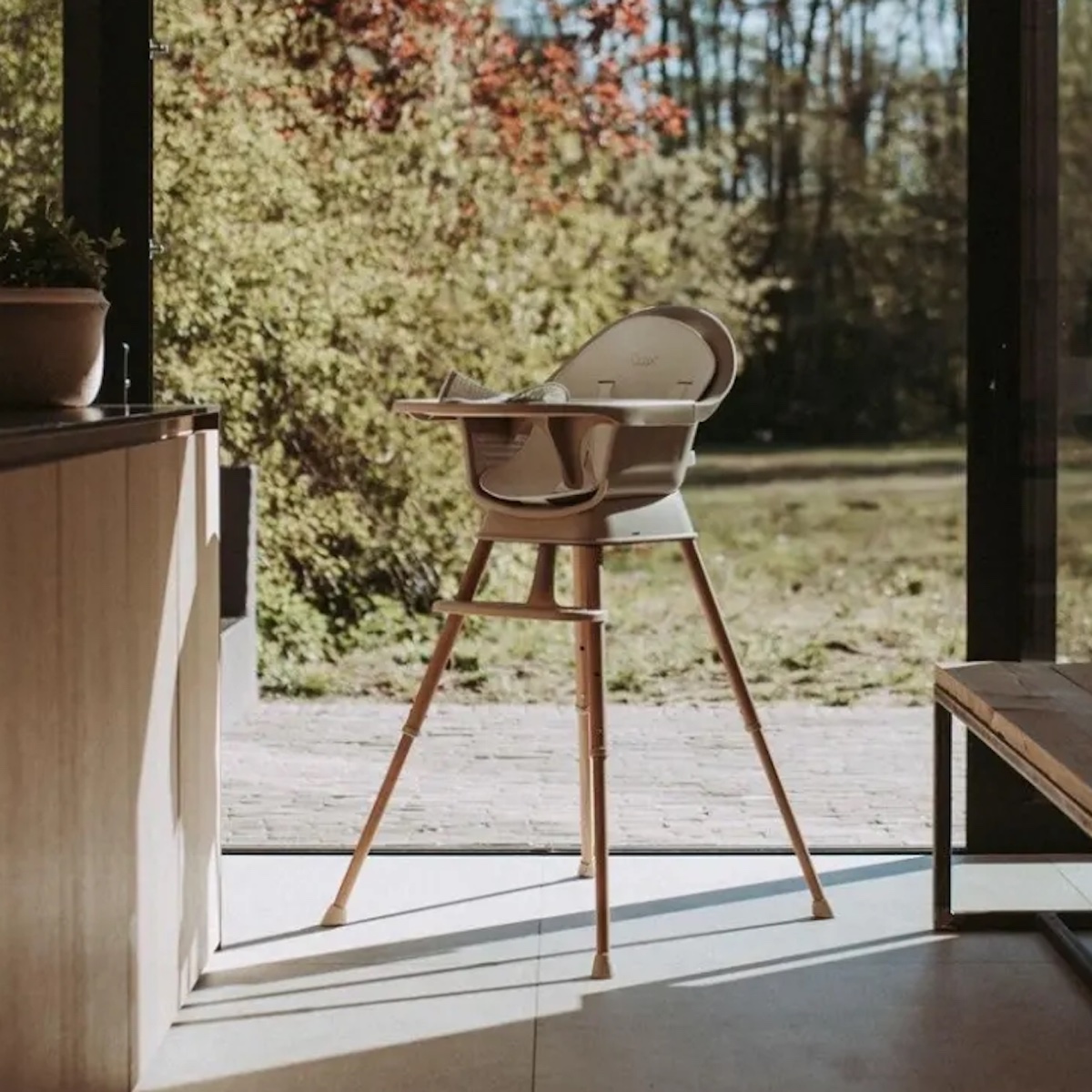 Chaise bébé evolutive ULTIMO 3 LUXE Quax argile naturel