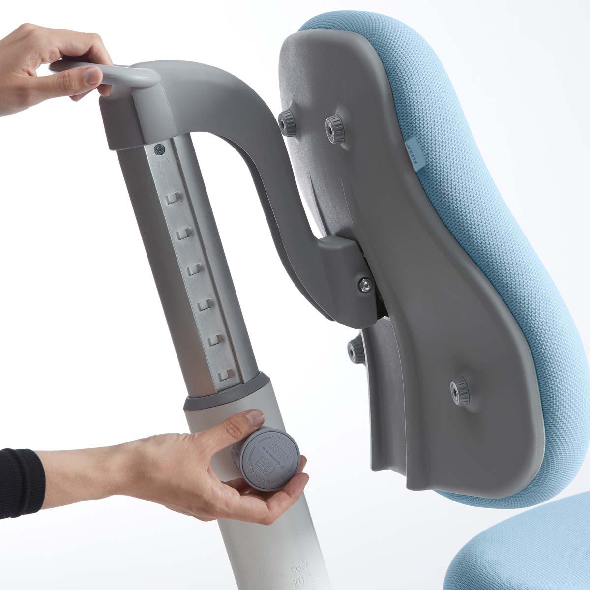 Chaise bureau 7-12Y VERTO Flexa light blue