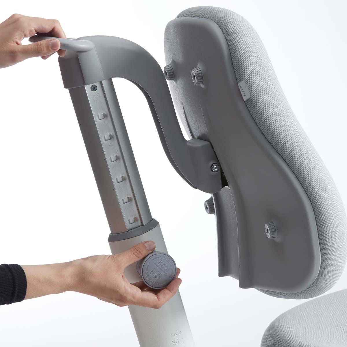 Chaise bureau 7-12Y VERTO Flexa light grey