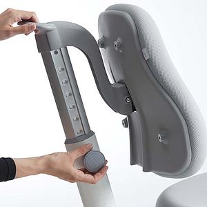 Chaise bureau 7-12Y VERTO Flexa light grey