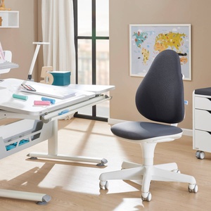 Chaise de bureau enfants-adolescents JOOKI Paidi gris-blanc