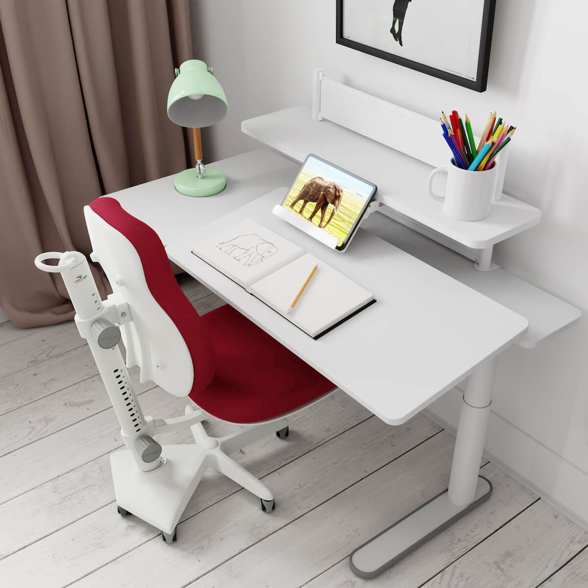 Chaise de bureau ERGO Lifetime Gris Clair