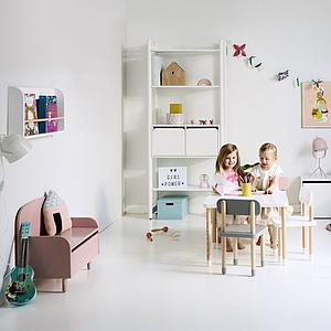 Chaise enfant DOTS Flexa blanc