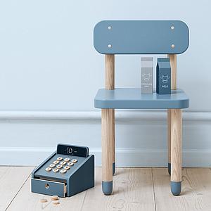 Chaise enfant DOTS Flexa bleu