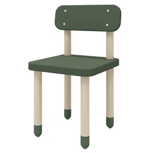 Chaise enfant DOTS Flexa Deep green