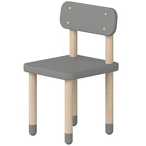 Chaise enfant DOTS Flexa gris urban