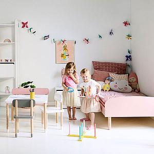 Chaise enfant DOTS Flexa gris urban