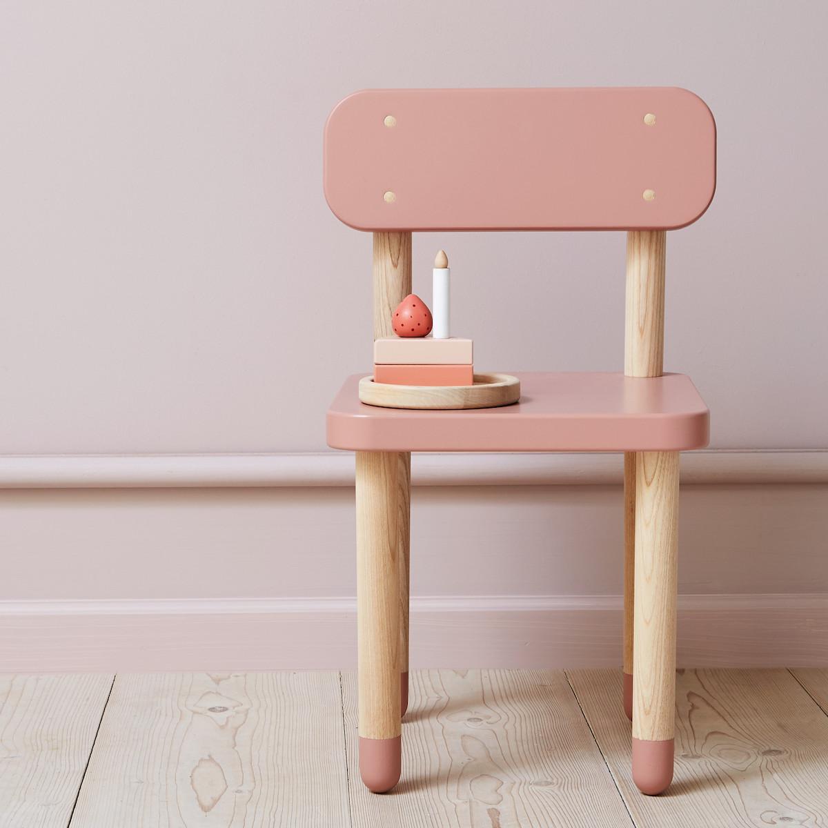 Chaise enfant DOTS Flexa rose