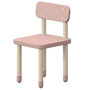 Chaise enfant DOTS Flexa rose