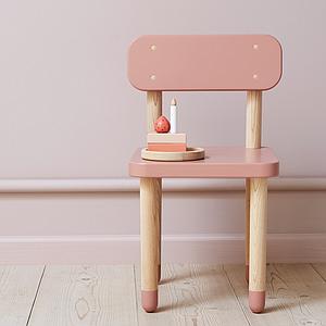 Chaise enfant DOTS Flexa rose