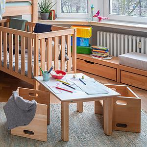 Chaise évolutive Ziggy de Breuyn en hêtre