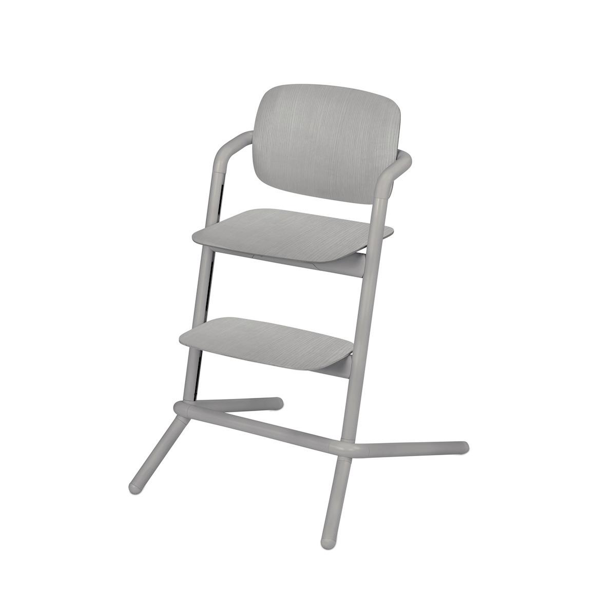 Chaise haute bois LEMO Cybex gris storm-gris