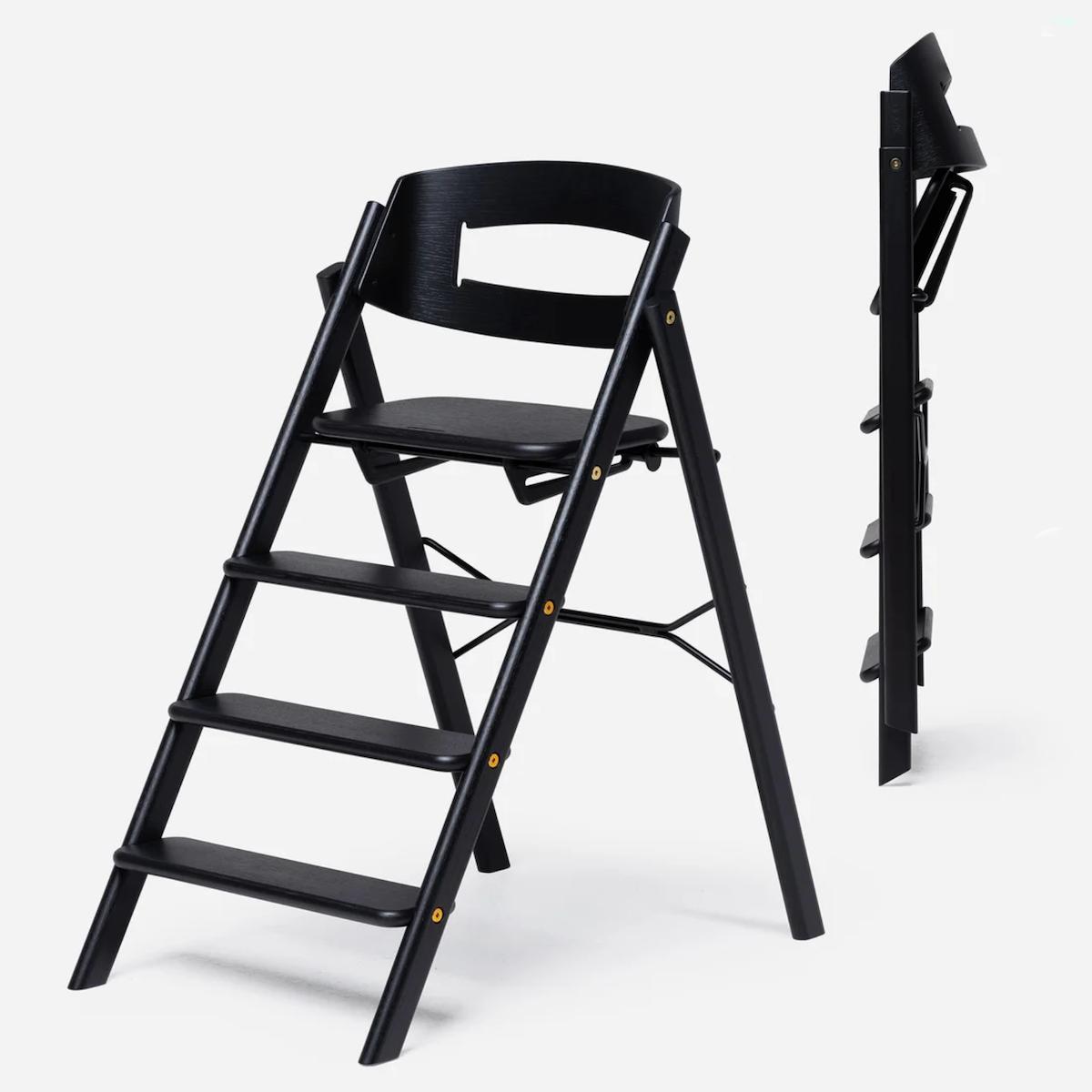Chaise haute chêne KLAPP Kaos black