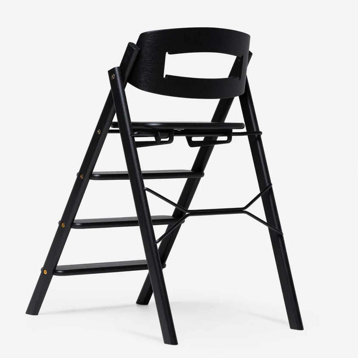 Chaise haute chêne KLAPP Kaos black