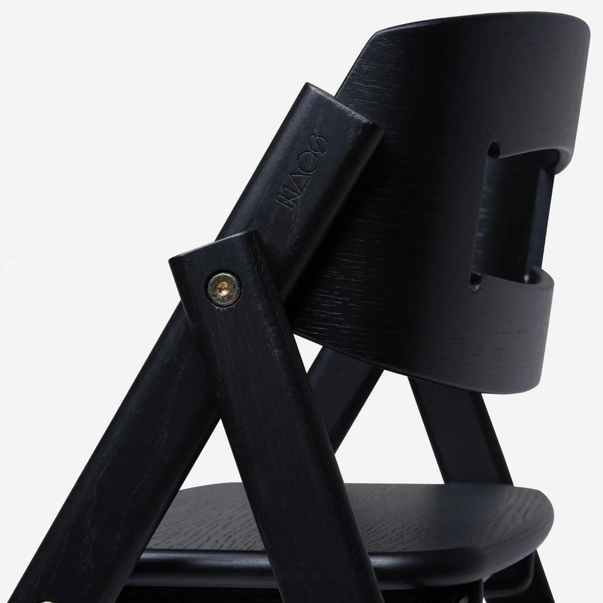 Chaise haute chêne KLAPP Kaos black