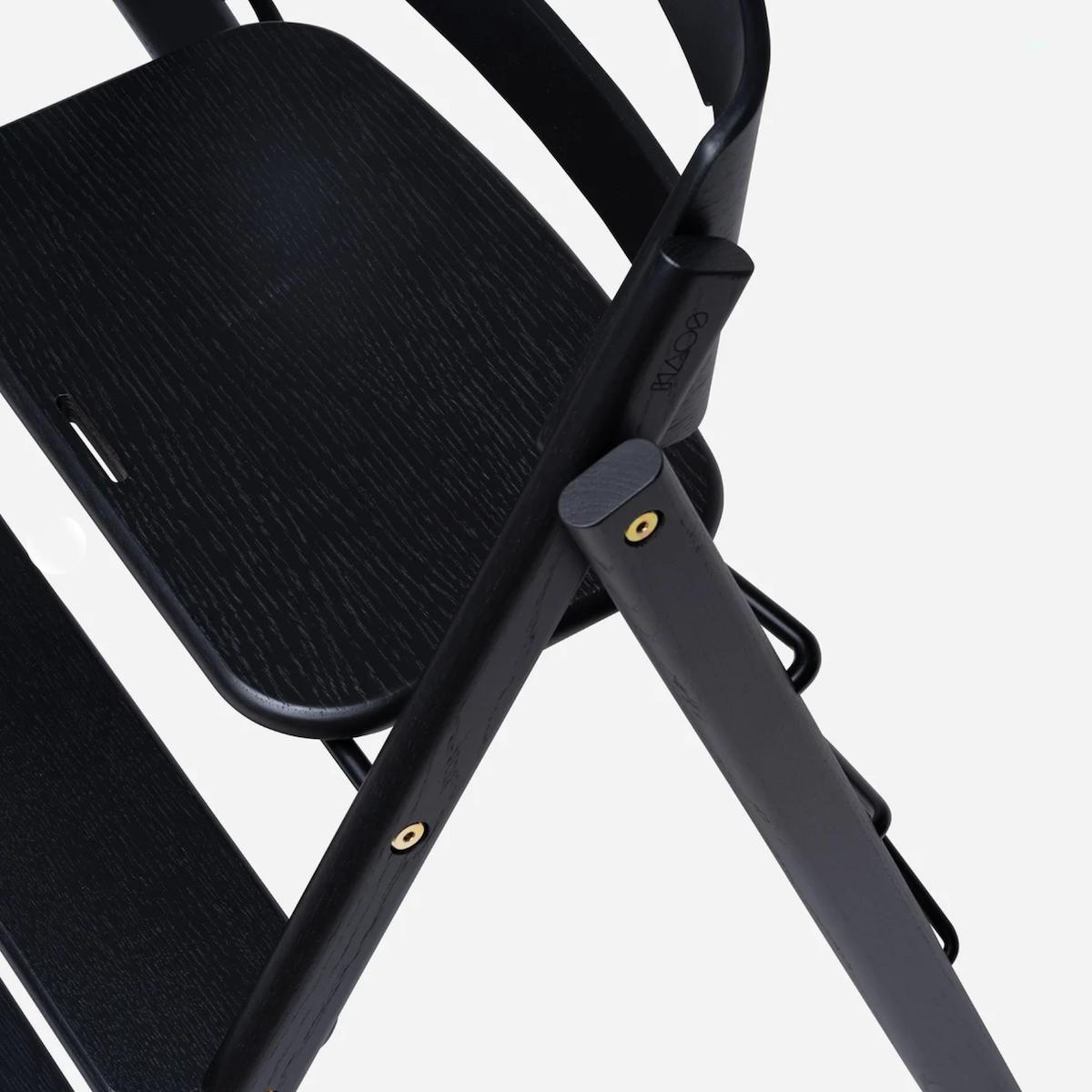 Chaise haute chêne KLAPP Kaos black