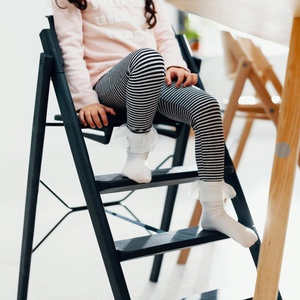 Chaise haute chêne KLAPP Kaos black
