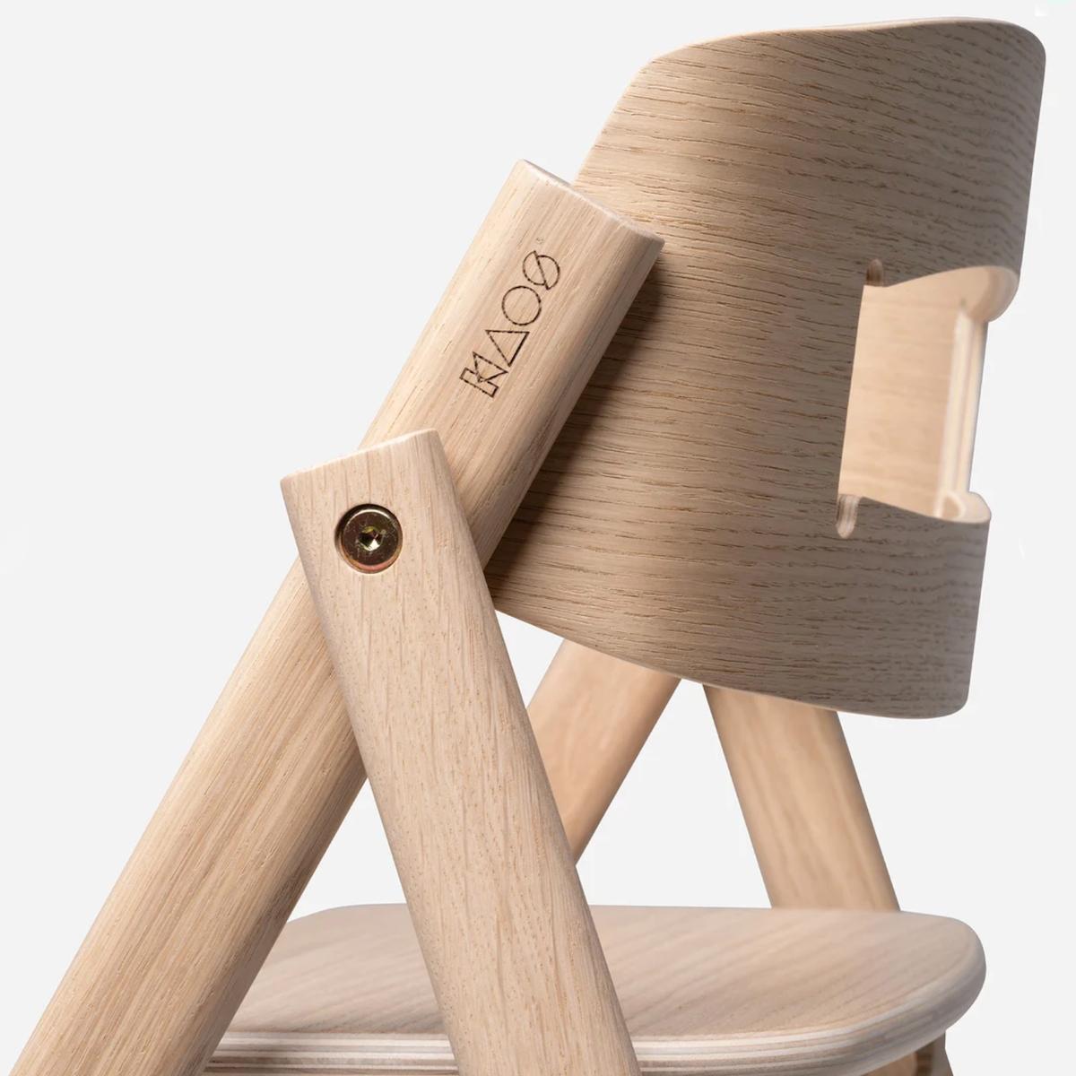 Chaise haute chêne KLAPP Kaos natural