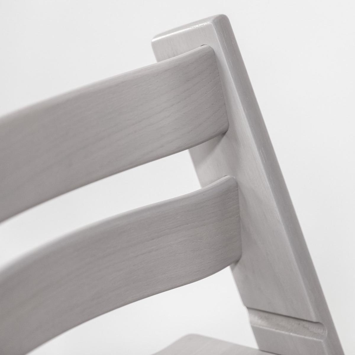 Chaise haute chêne TRIPP TRAPP Stokke gris pâle